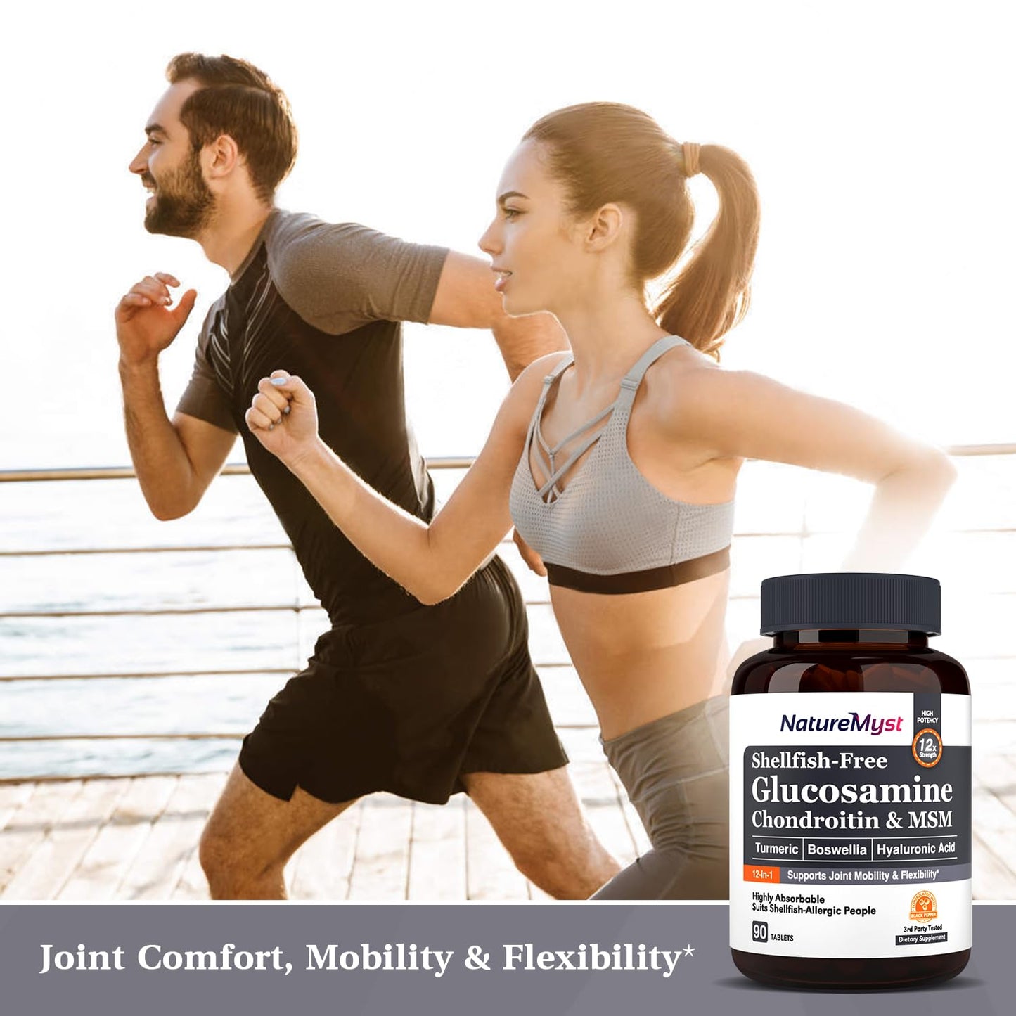 NatureMyst Glucosamine Chondroitin & MSM, Turmeric, Boswellia, Collagen, Hyaluronic NatureMystBuy Supplements Australia