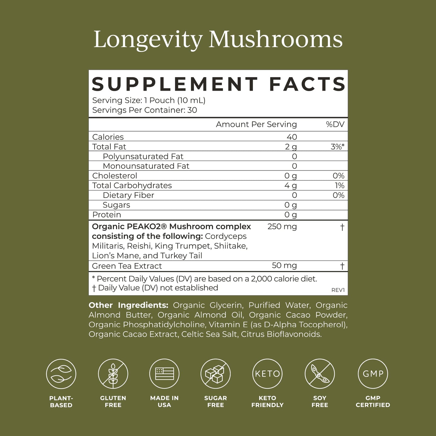 CYMBIOTIKA Liposomal Mushroom Supplement with Lion's Mane, Turkey Tail, B-Vitamins, Cordyceps & Reishi Mushrooms, Supplements for Immune Support and Energy, Chocolate Fudge Flavor, 30 Pack CYMBIOTIKABuy Supplements Australia