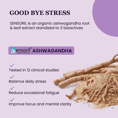 UpNourish Organic Ashwagandha Saffron Supplements with Probiotics - Stress Relief, Mood Enhancer, Calm Happy Pills Support Fatigue Focus Clarity with L-Theanine, Rhodiola, 30 Vegan Capsules UpNourish buy supplements Au