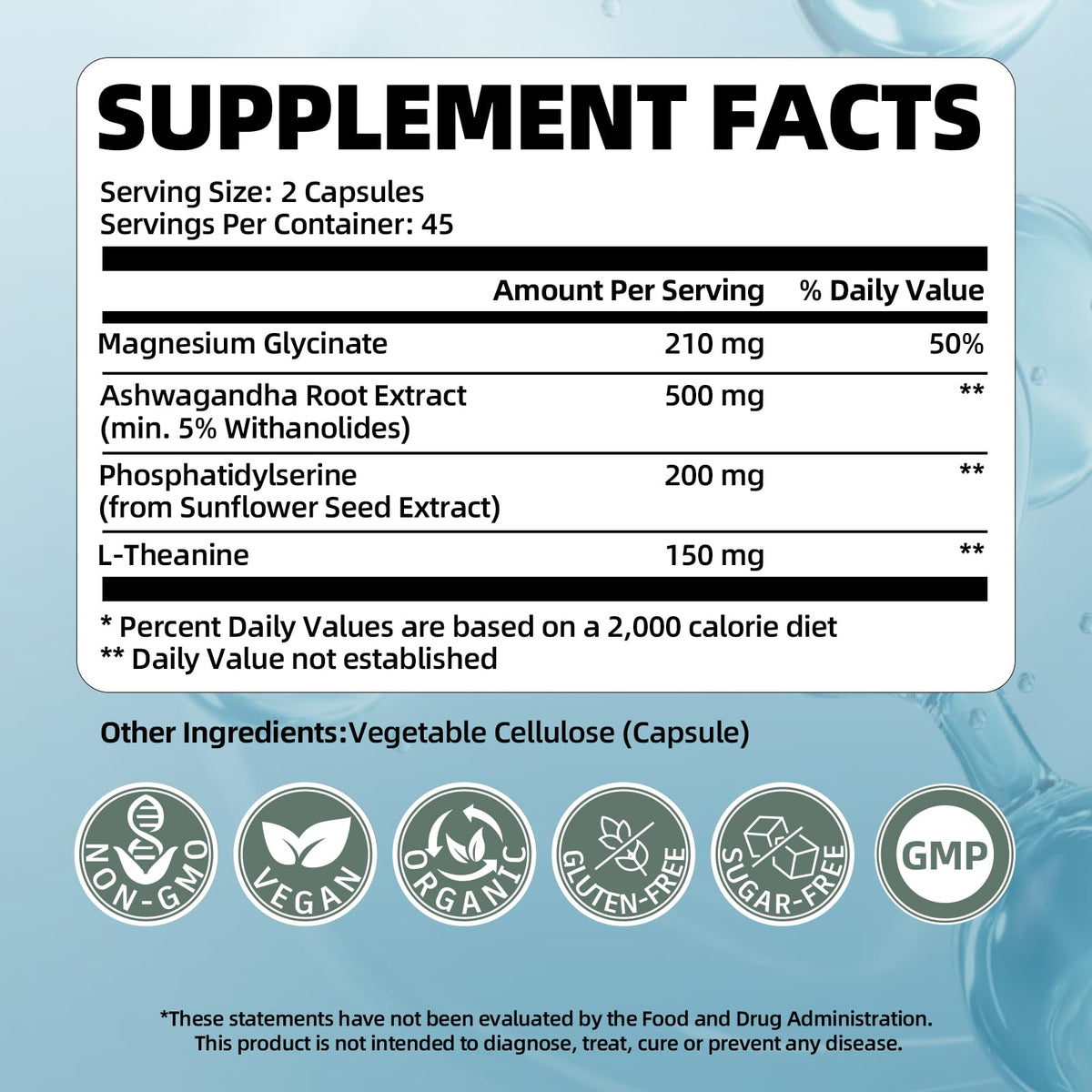 VitaHarbor Cortisol Supplement for Women and Men, 4-in-1 Cortisol Reducer with Magnesium Glycinate, Ashwagandha, Phosphatidylserine, L-Theanine, for Relaxation & Calm Support, 90 Veg Caps VitaHarborBuy Supplements Australia