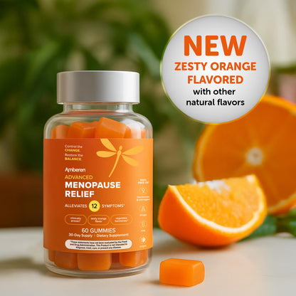Amberen Menopause Supplement for Women, 60 Gummies, Clinically Proven, Helps Support Hormone Balance, Helps Relieve 12 Menopause Symptoms: Hot Flashes, Night Sweats, Mood Swings and More AmberenBuy Supplements Australia