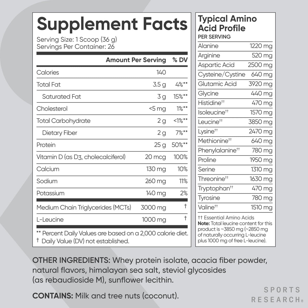 Sports Research Whey Protein Isolate - Sports Nutrition Protein Powder 25g per Serving - 2.06lb Bag Whey Protein - Vanilla Flavor - Bulk Protein Powder, 26 Servings Sports Research buy supplements Au