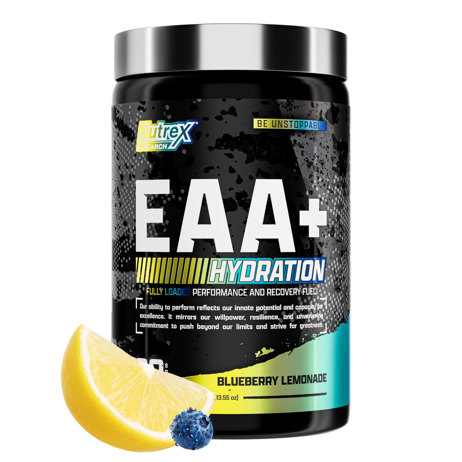 Nutrex Research EAA Hydration | EAAs + BCAA Powder | Muscle Recovery, Strength, Muscle Building, Endurance | 8G Essential Amino Acids + Electrolytes | Blueberry Lemonade 30 Servings Nutrex Research buy supplements Au