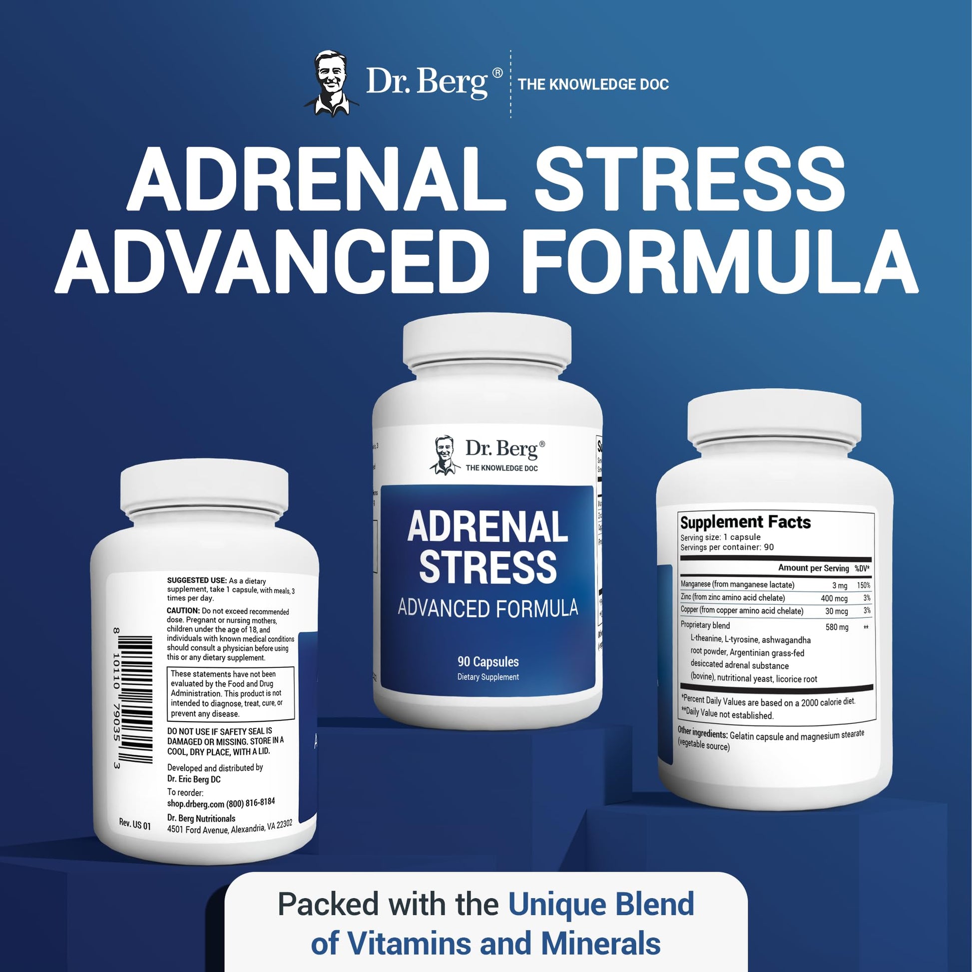 Dr. Berg’s Adrenal Stress Advanced Formula - Adrenal Support Supplements for Stress Dr. Berg NutritionalsBuy Supplements Australia