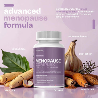 Complete Menopause Supplement for Women – Supports Hormone Balance, Hot Flashes, Night Sweats & Mood – with DIM, Black Cohosh, Dong Quai, Chasteberry, Pre & Probiotics – 90 Capsules – Made in USA Nature's EverestBuy Supplements Australia
