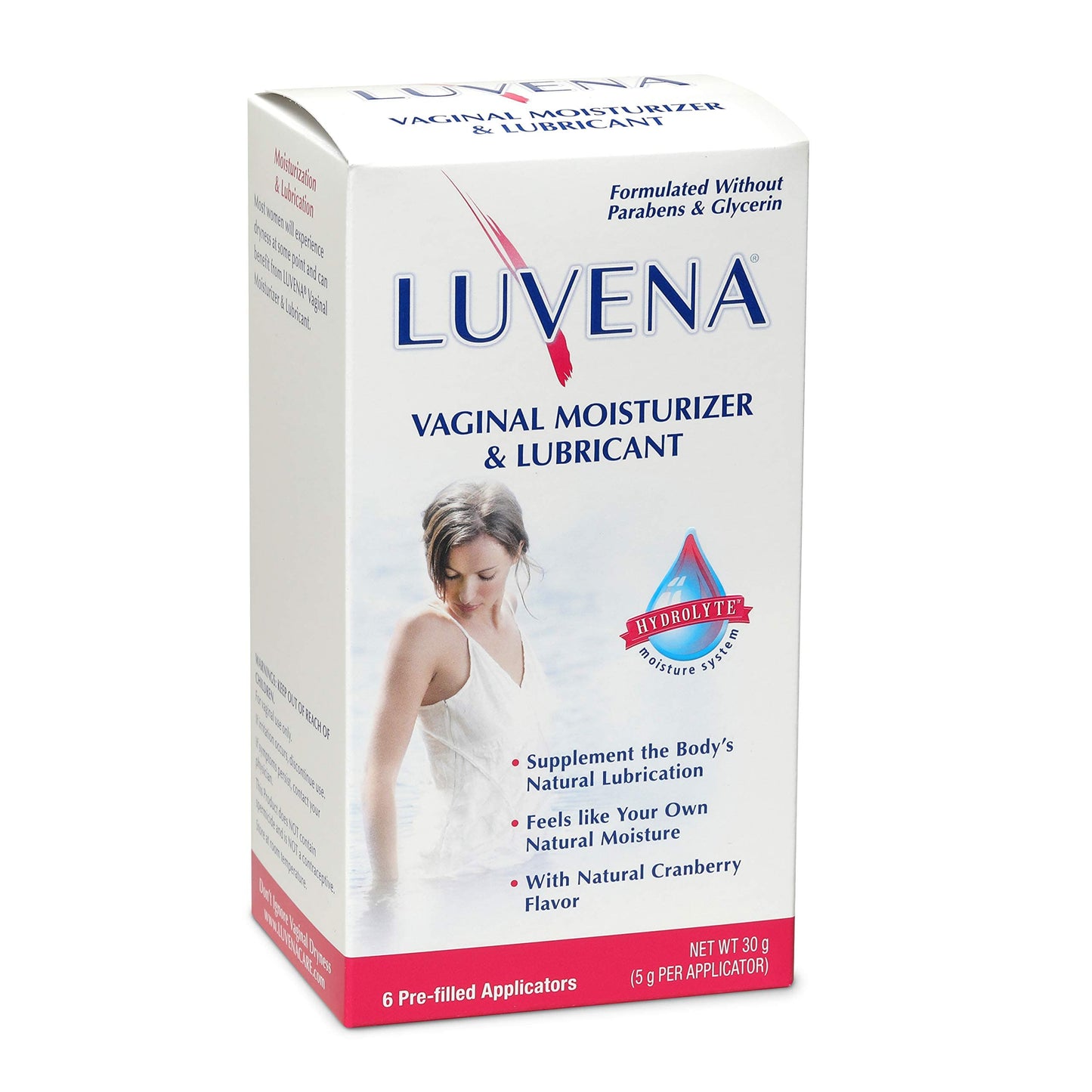 LUVENA Vaginal Moisturizer for Women, Long-Lasting, Intimate Care, Feminine Hydration, Menopause Support, Relieve Dryness & Irritation, Pre-Filled Applicators, pH Balanced, Water-Based, 30g (1 pack) LUVENA buy supplements Au
