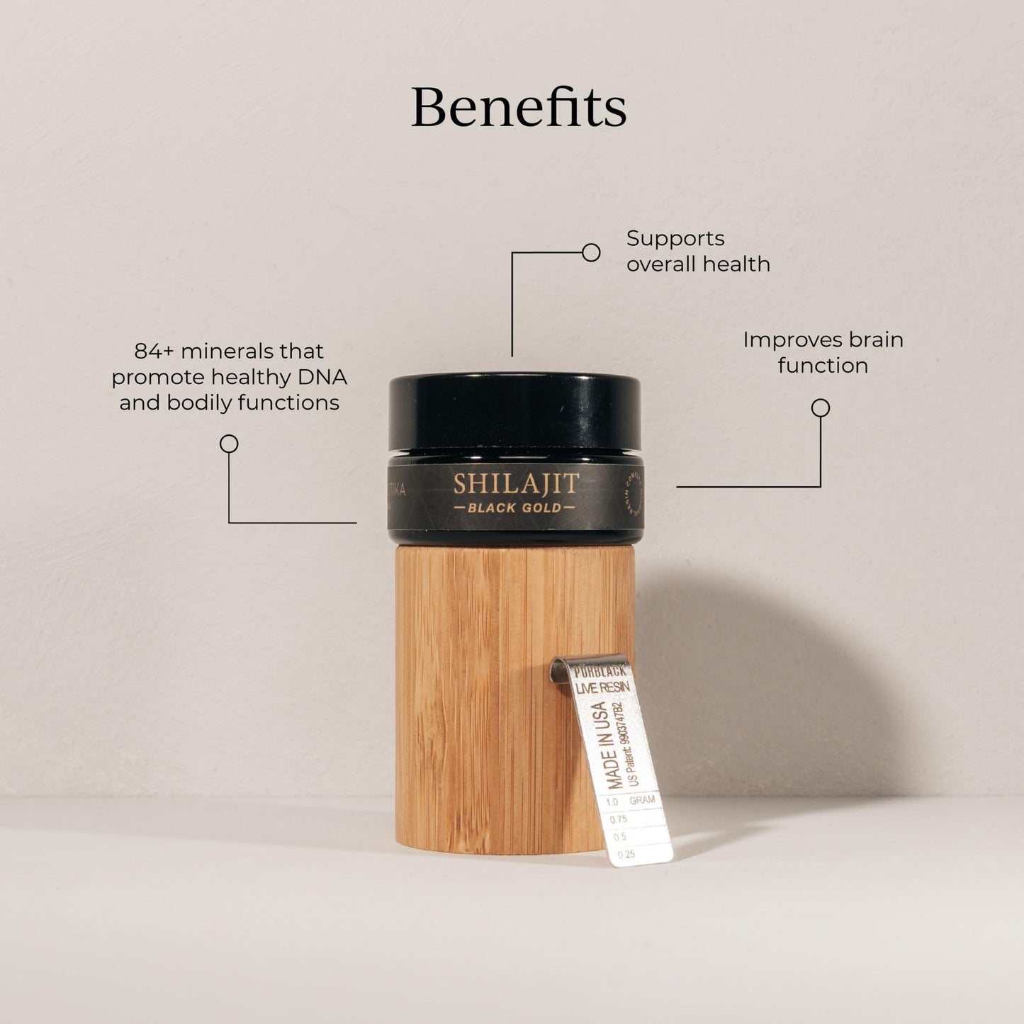 CYMBIOTIKA Pure Himalayan Shilajit Resin 500mg - 84+ Trace Minerals, High Potency with Elemental Gold & Fulvic Acid - for Energy, Focus, Immune & Digestive Support - Authentic Shilajit Resin CYMBIOTIKABuy Supplements Australia