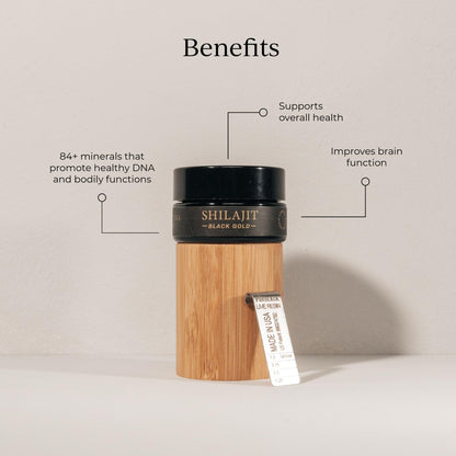 CYMBIOTIKA Pure Himalayan Shilajit Resin 500mg - 84+ Trace Minerals, High Potency with Elemental Gold & Fulvic Acid - for Energy, Focus, Immune & Digestive Support - Authentic Shilajit Resin CYMBIOTIKABuy Supplements Australia