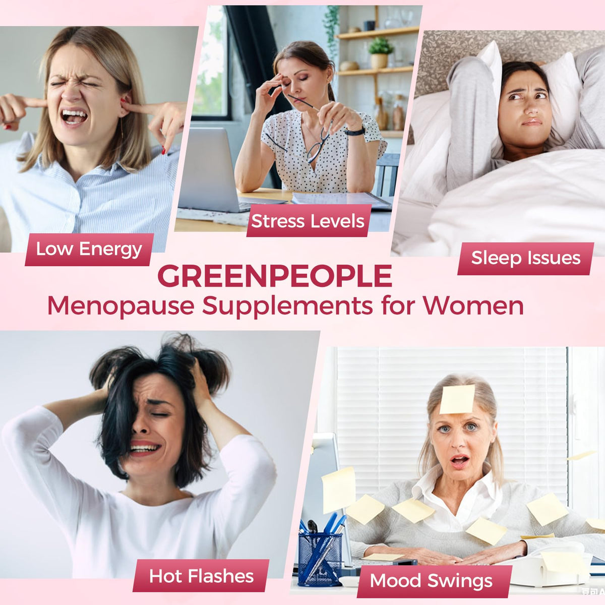 GREENPEOPLE Menopause Supplements for Women Gummies - 16-in-1 Dual Action Menopause Relief W/Black Cohosh, Vitex, Beef Organs for Hormone Balance, Hot Flashes, Night Sweats & Mood, Sugar-Free 60 CT GREENPEOPLEBuy Supplements Australia