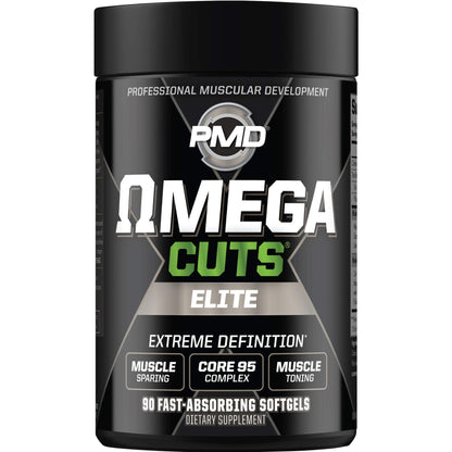 PMD Sports Ultra Pump Fuel Insanity - Pre Workout – Cherry Slush (30 Servings) Sports Omega Cuts Elite Thermogenic Fat Burner (90 Softgels)