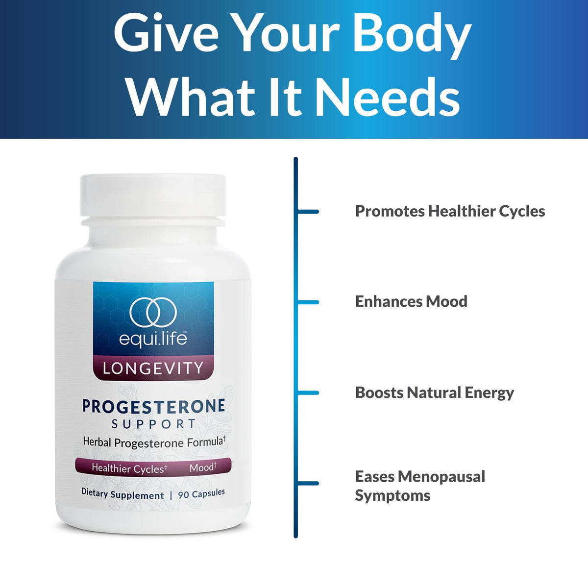 Equilife Hormone Balance Support for Women, Herbal Blend Supplement with Black Cohosh & Passion Flower to Support Overall Wellness, Gluten Free, Vegan, Non GMO, Dairy & Soy Free, 90 Capsules EquilifeBuy Supplements Australia