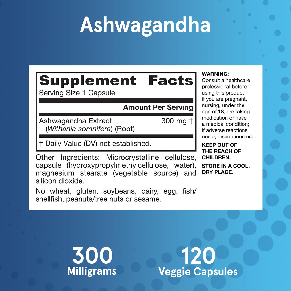 Jarrow Formulas Ashwagandha Capsules, 300 mg Supplement Supports Normalized Resistance to Mental and Physical Stress, 120 Veggie Capsules, 60 Day Supply Jarrow FormulasBuy Supplements Australia