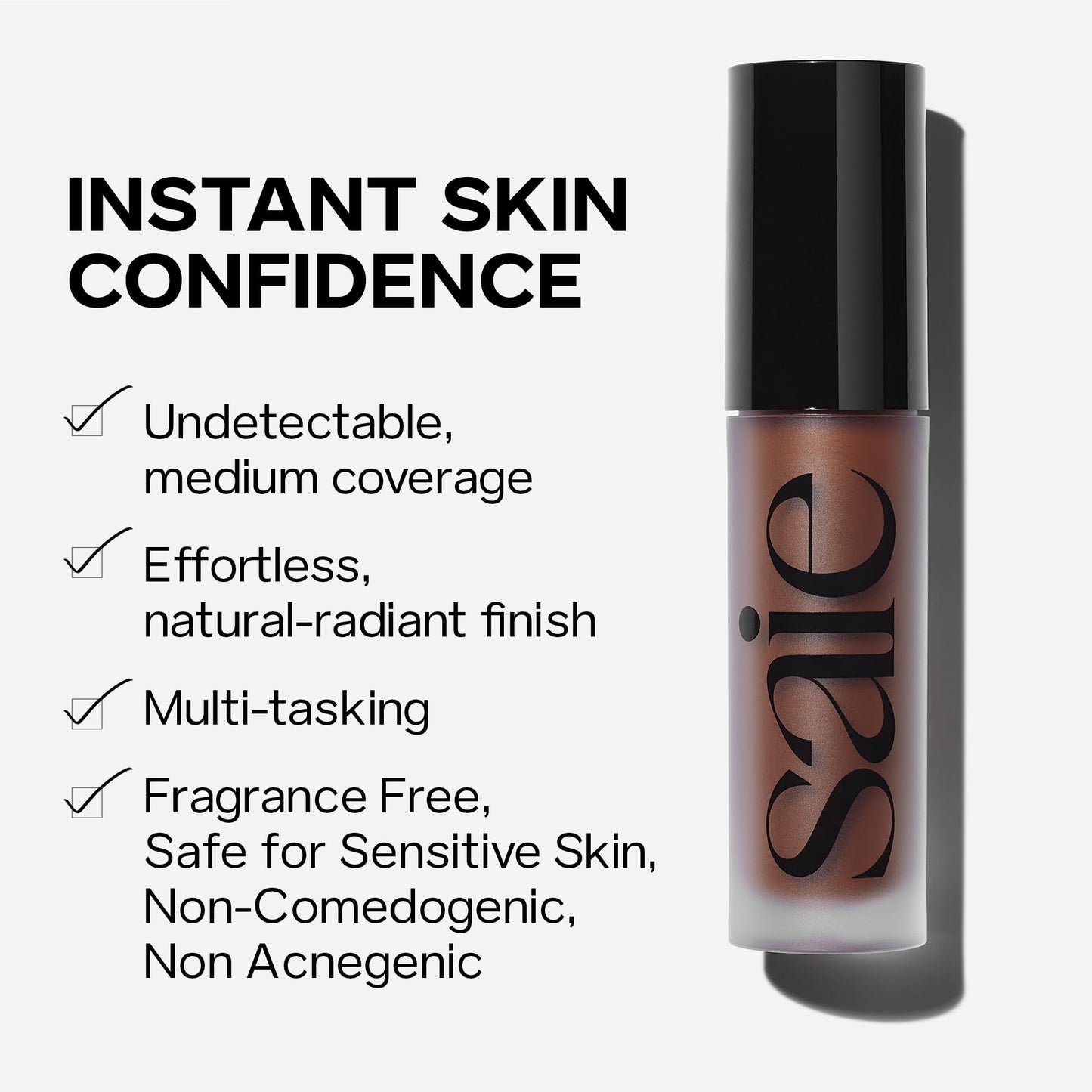 Saie Slip Tint Radiant Cream Concealer & All-Over Face Makeup - Concealer for Dark Circles, Redness & Blemishes - Lightweight Makeup Made with Hydrating Hyaluronic Acid - Shade 5 (0.17 oz) SaieBuy Supplements Australia
