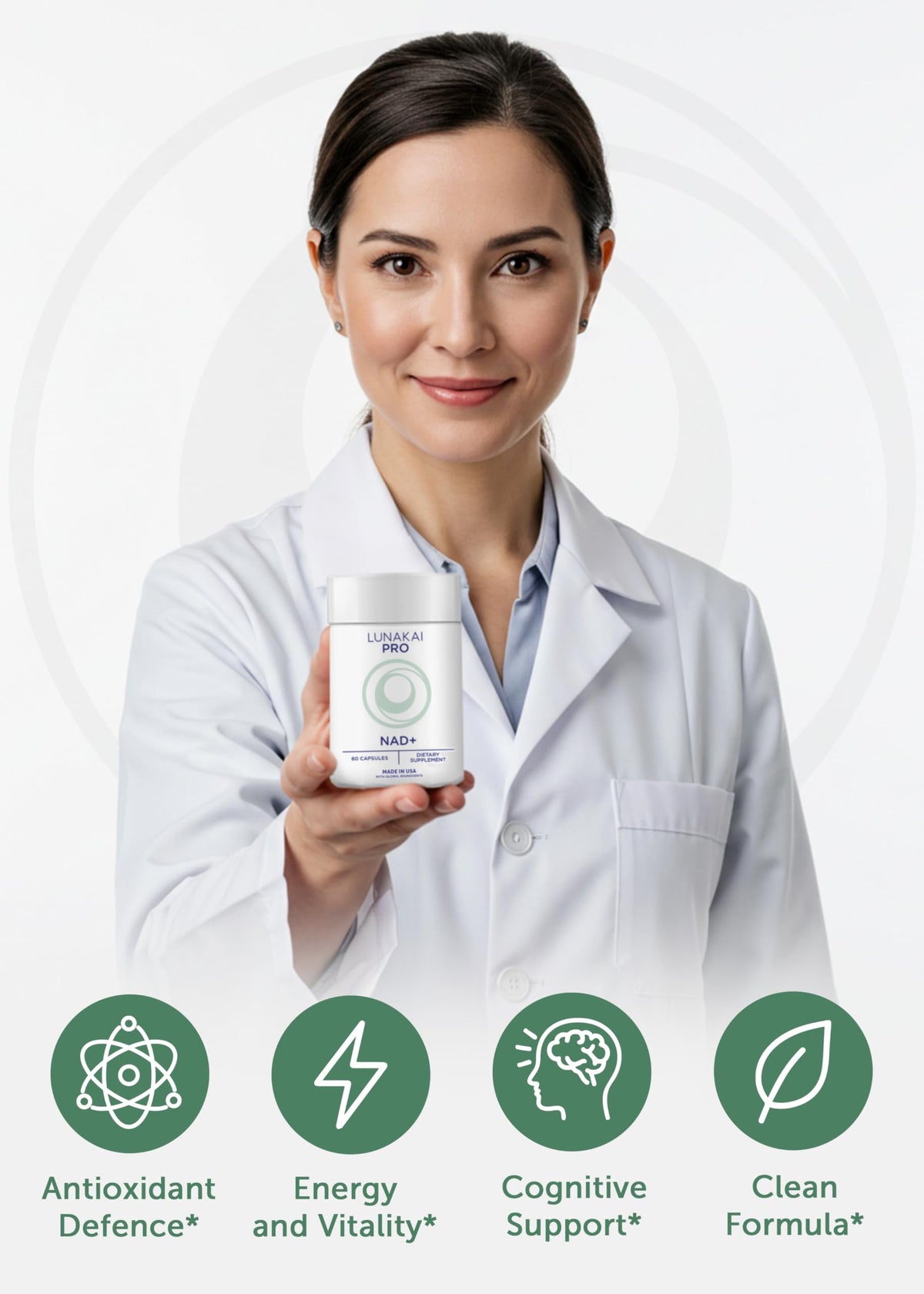 Lunakai PRO USA Made Dual-Pathway NAD+ Formula with NR & Resveratrol – Natural NAD Supplement for Women & Men – Healthy Aging & Cellular Health Support, 60ct LunakaiBuy Supplements Australia