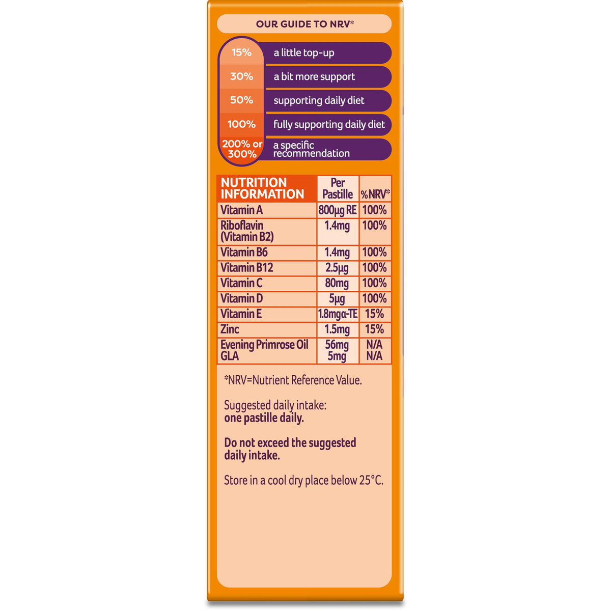 Bassetts Vitamins 12-18 EPO Orange & Passion Fruit 30's, 94.2 g, Orange and passionfruit Bassetts VitaminsBuy Supplements Australia