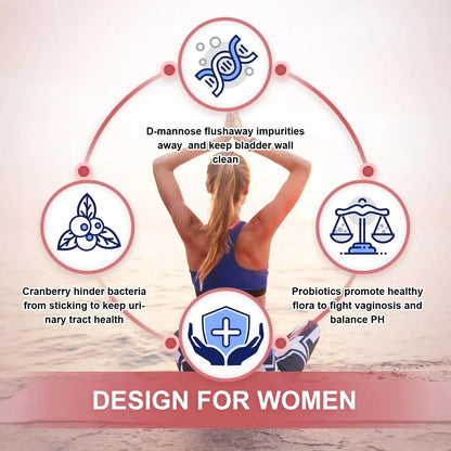 NATURE TARGET Probiotics-for-Women Prebiotics-and-Probiotics-Powder, 100-Billion-CFUs 45-Day-Supply, Women's-Probiotic with D-Mannose and Cranberry for Urinary Tract/Gut/Digestive Health NATURE TARGET buy supplements Au