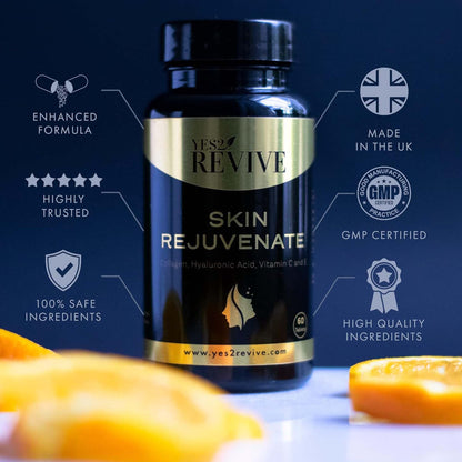 YES2 REVIVE Marine Collagen Capsules - Enhanced with Hyaluronic Acid Vitamin C & E Skin Rejuvenate YES2 REVIVEBuy Supplements Australia