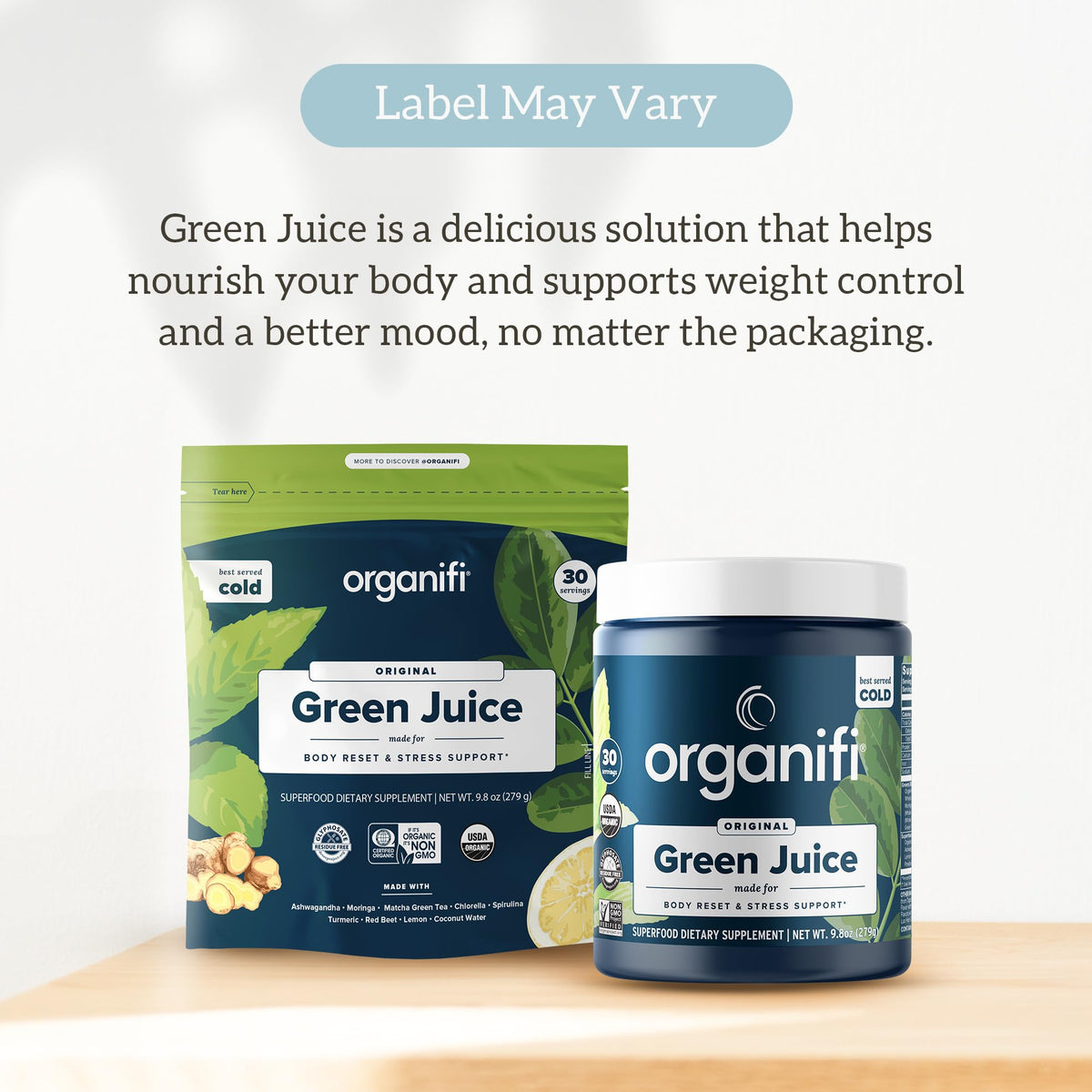 Organifi Green Juice - Powder Supplement with Organic Spirulina, Ashwagandha OrganifiBuy Supplements Australia