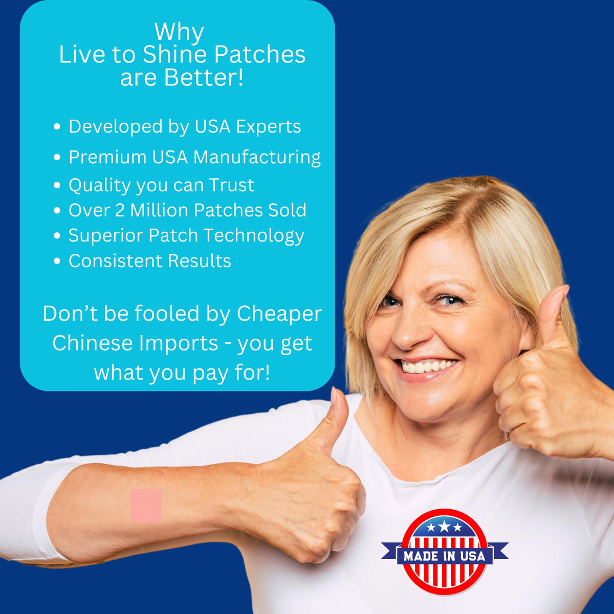 Magnesium Patches for Men and Women - Sleep Support & Relaxation, Muscle Recovery, Nerve Function - USA Made - 30 Premium Fast-Acting, Slow-Release Patches - Live To Shine Live To ShineBuy Supplements Australia