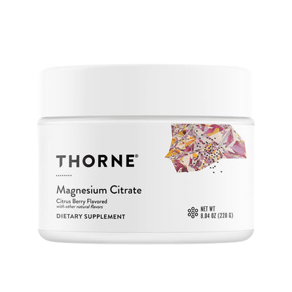 THORNE - Magnesium Citrate - Supports Healthy Muscle & Urinary Tract Function, Heart Health, Bone Health & Occasional Constipation Relief* - Citrus Berry Powder - Third-Party Certified - 60 Servings THORNE buy supplements Au