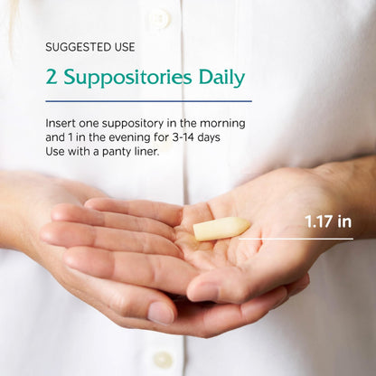 Vitanica Yeast Arrest, Homeopathic Vaginal Suppositories, for Yeast Infection Symptoms, Relieves Burning, Itching & Discharge, with Boric Acid, Tea Tree Oil & Probiotics, Vegan (Pro Logo, 14ct) VitanicaBuy Supplements Australia