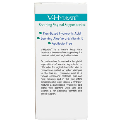 Vitanica V-Hydrate, Hyaluronic Acid Vaginal Suppositories for Comfort and Vaginal Hydration with Aloe Vera and Vitamin E, Hormone-Free & Drug-Free, Vegan, 2 Month Supply, 24 Count VitanicaBuy Supplements Australia
