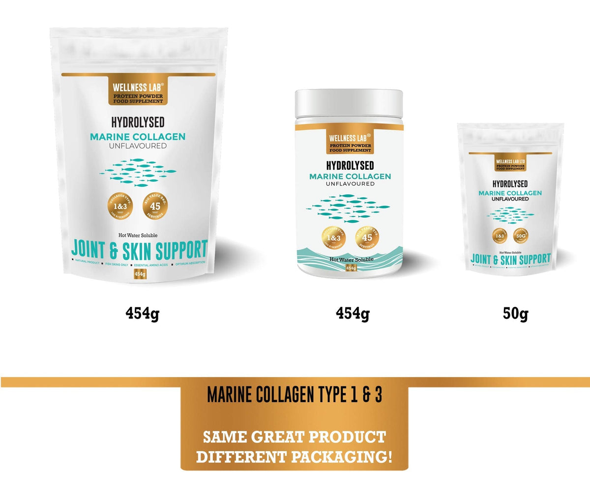 Cleanest Marine Collagen Peptides | Wellness Lab 454g | Type I,III | Highest Bioavailability Hydrolysed Protein Wellness LabBuy Supplements Australia