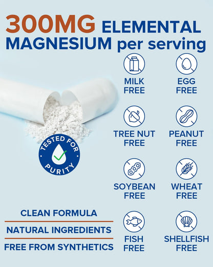 Terranics Magnesium Complex Supplement with Glycinate, Citrate, Taurate & Malate | Supports Nerve & Mood Health | Includes Ashwagandha, L-Theanine, Vitamin D3 & B6 | 120 Capsules | Non-GMO TerranicsBuy Supplements Australia