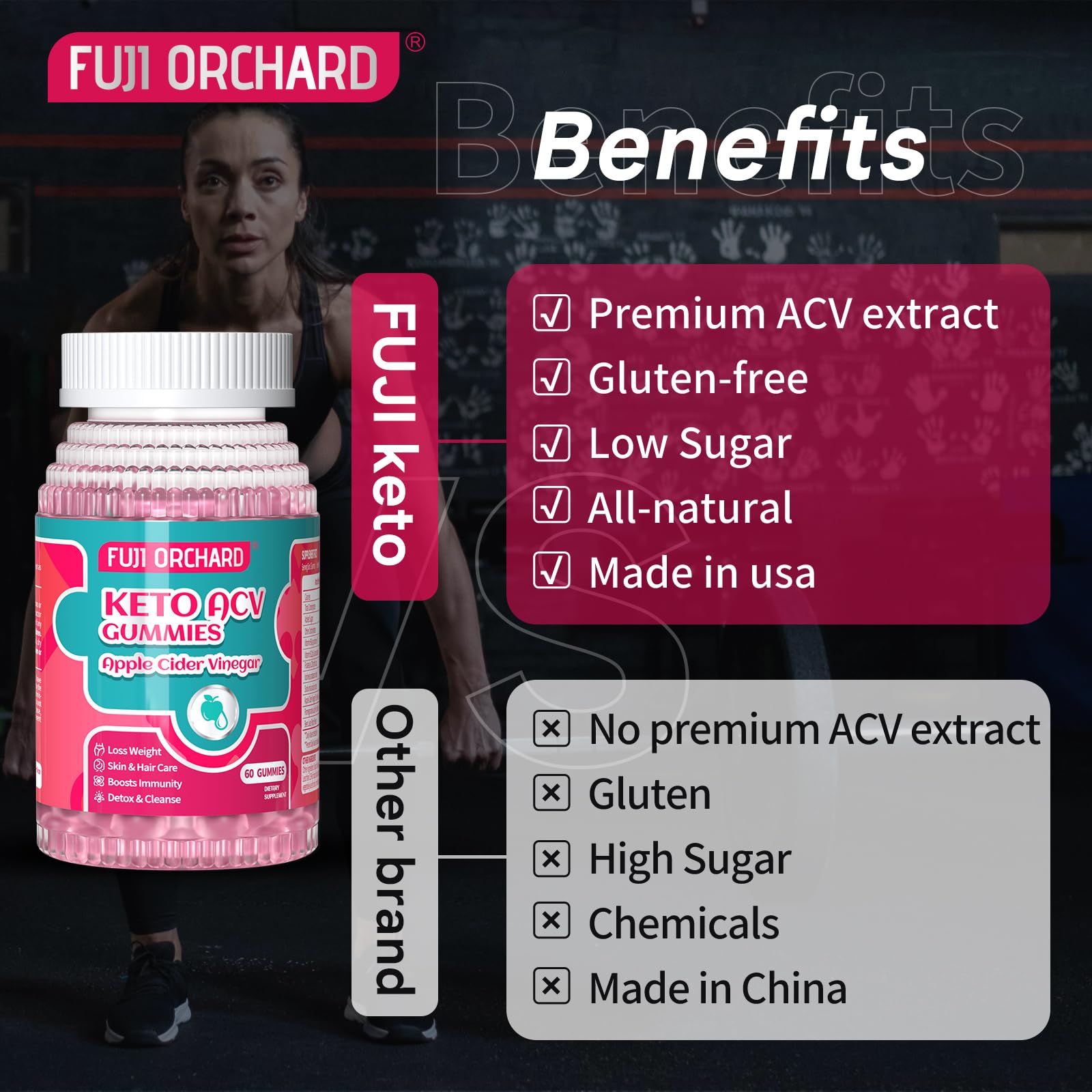 FUJI ORCHARD Keto Acv Gummies, 1500mg Keto Acv Gummies Advanced Weight Loss FUJI ORCHARDBuy Supplements Australia