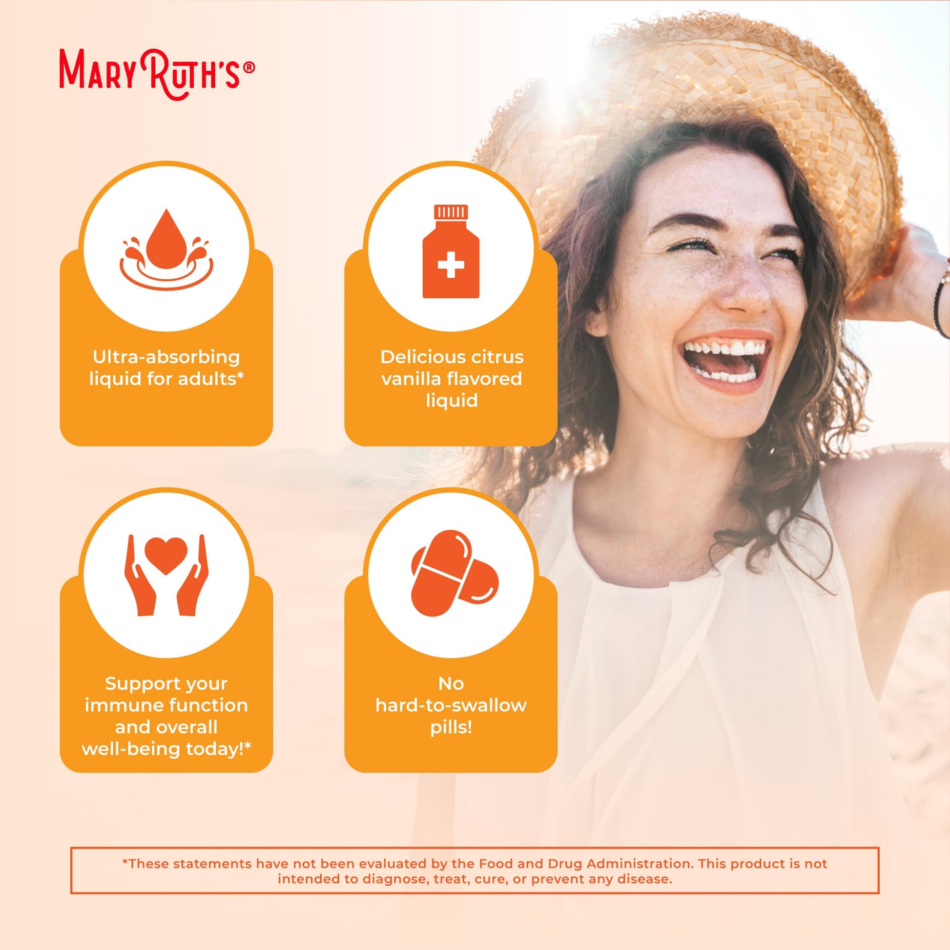 MaryRuth's Megadose Liquid Vitamin C Liposomal | 500 mg Per Serving | Ultra Absorption | Immunity | Antioxidant Support | Collagen Formation | Vegan | Gluten Free | Sugar Free | 7.6 Oz | 30 Servings MARYRUTH'SBuy Supplements Australia