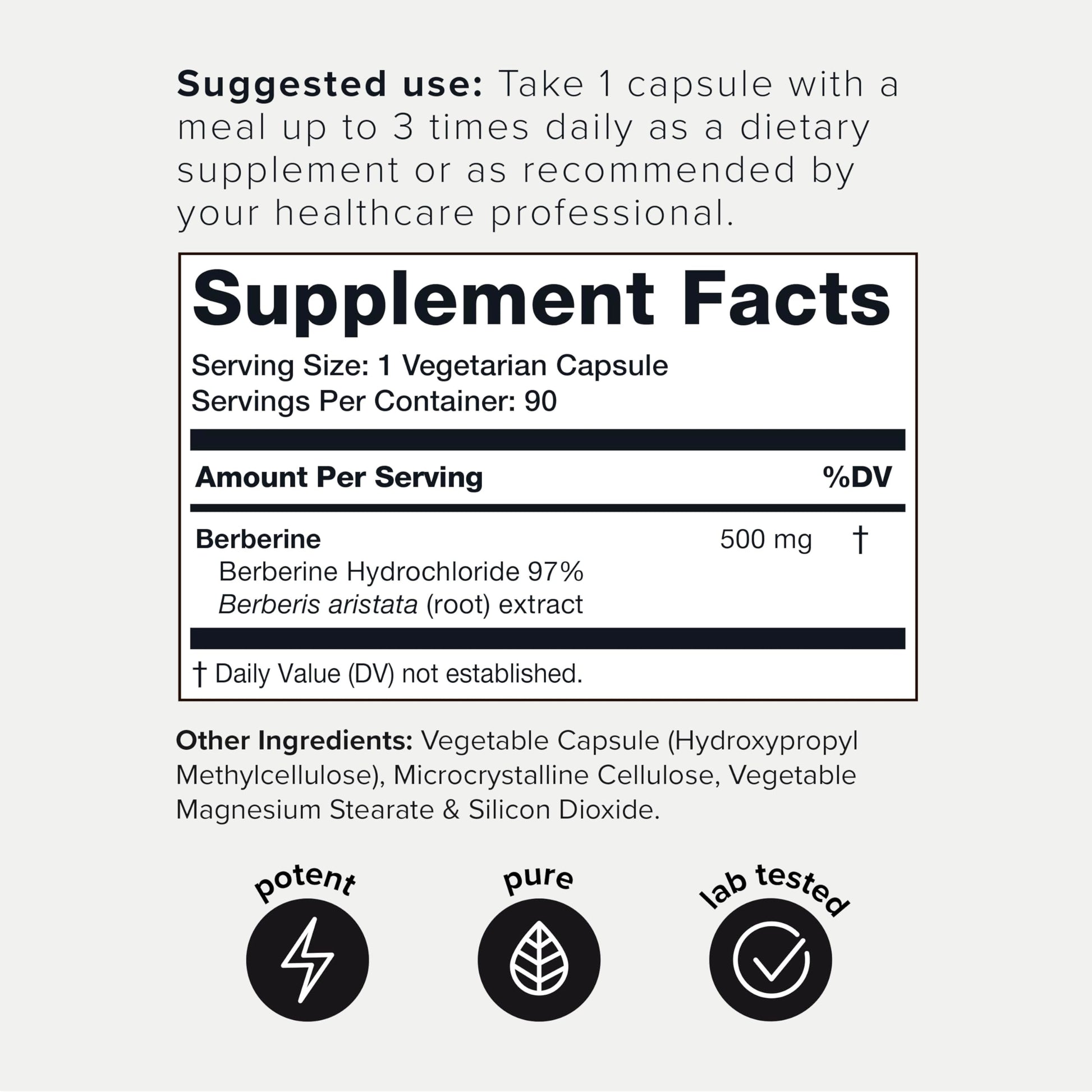 Toniiq Ultra High Strength Berberine HCl 500mg from The Himalayas - Berberine Suppleme ToniiqBuy Supplements Australia