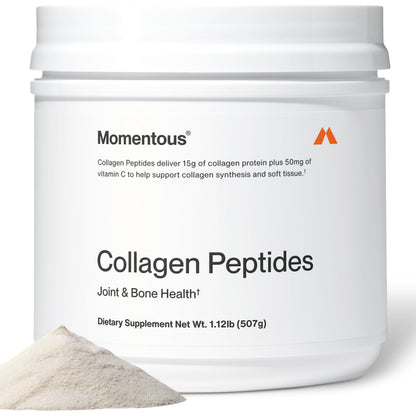 Momentous Grass-Fed Collagen Peptides Powder - Collagen Protein Powder with Fortigel & Vitamin C for Hair, Skin, Nails, & Joint Health Support - NSF Certified for Sport - Packaging May Vary Momentous buy supplements Au
