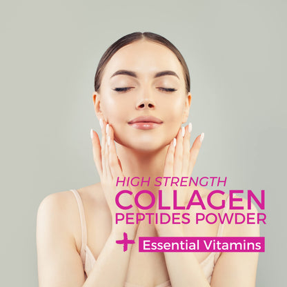 Hydrolysed Marine Collagen Peptides Powder with Hyaluronic Acid, Biotin, Vitamin C & B Vitamins – 10,000mg Collagen nutripactBuy Supplements Australia