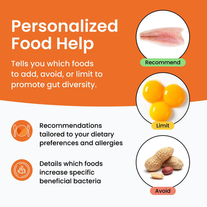Ombre Gut Health Test Kit - Probiotic Recommender at Home Test for Women & Men - Detailed Custom Gut Microbiome Analysis for Digestive, Immune and Mental Health with Food Suggestions OmbreBuy Supplements Australia