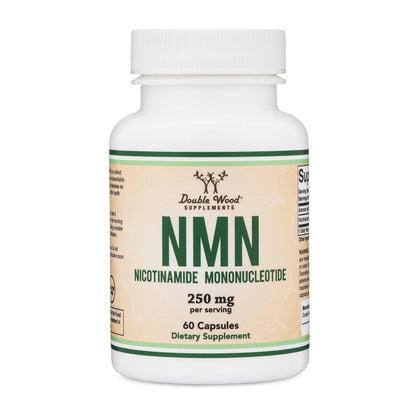 Double Wood Supplements NMN (Nicotinamide Mononucleotide) 250mg, 60 Capsules - 30 Servings, Gluten Free Double Wood SupplementsBuy Supplements Australia