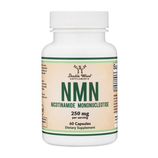Double Wood Supplements NMN (Nicotinamide Mononucleotide) 250mg, 60 Capsules - 30 Servings, Gluten Free Double Wood SupplementsBuy Supplements Australia