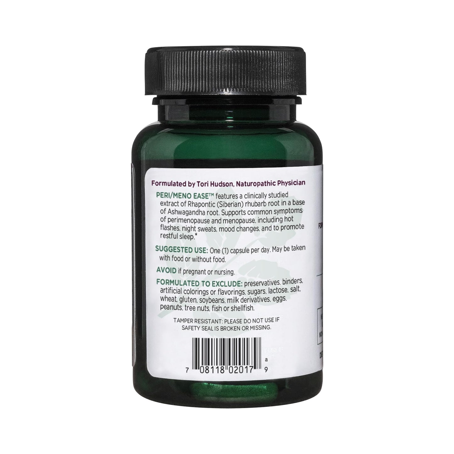 Vitanica Peri/Meno Ease - for Perimenopause and Menopause Symptoms - Hot Flash Relief with Clinically Studied Siberian Rhubarb Extract - Supports Sleep and Stress with Ashwagandha - Vegan - 30 Caps VitanicaBuy Supplements Australia