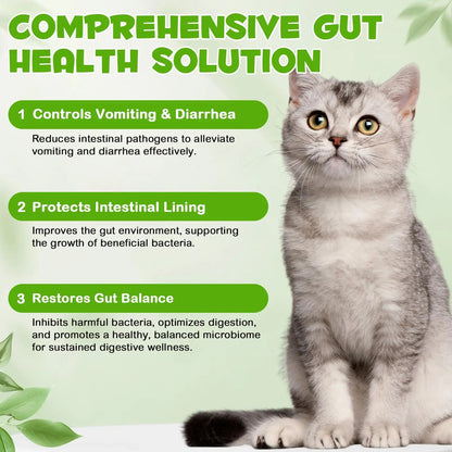 Liquid Cat Probiotic, Natural 3 in 1 Probiotic for Cats, Cat Digestive Support,Gut Health Support,Help with Diarrhea,Gas and Bloating, Cat Herbal Supplements- 60ml VOSIFSDIY buy supplements Au