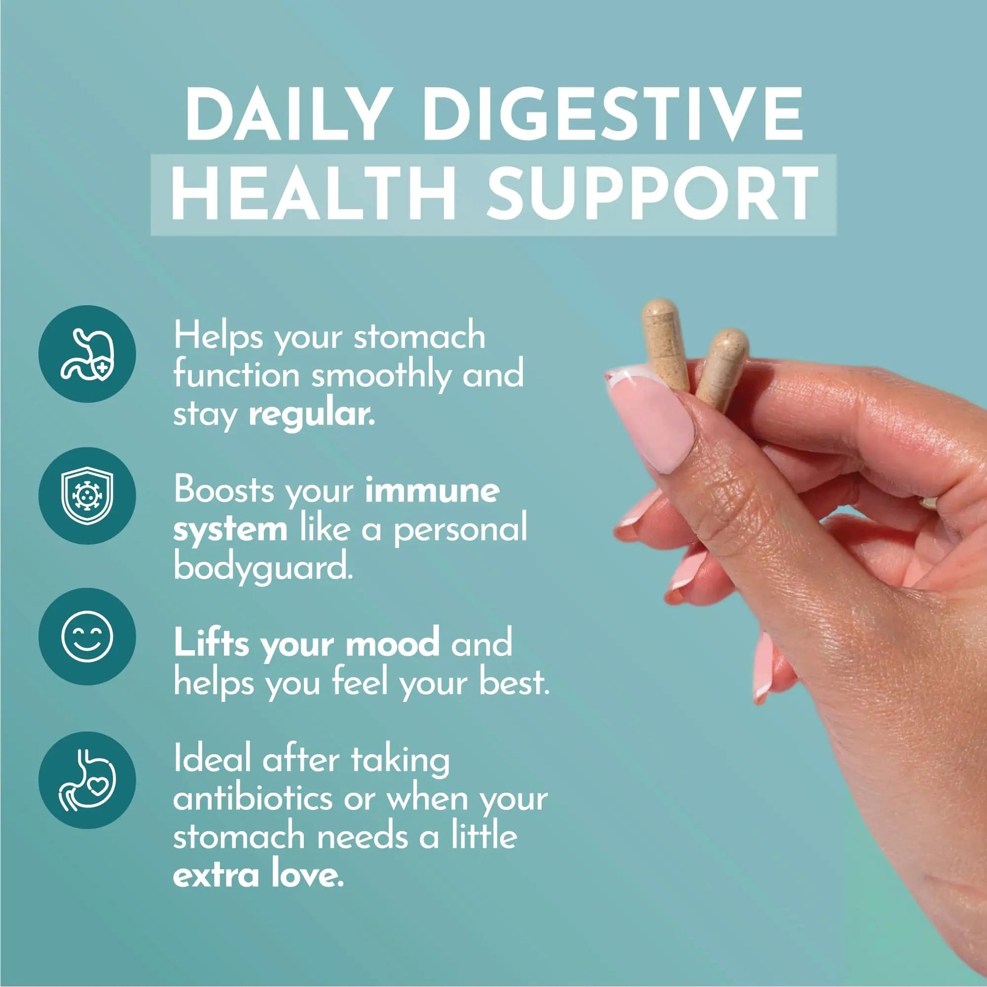 VITASEI Happy Flora, Probiotic Supplement 170 Billion CFU for a Healthy Gut Health with enzymes for Digestion, probiotics for Women and Men, 1 Bottle - 60 Capsules VITASEIBuy Supplements Australia