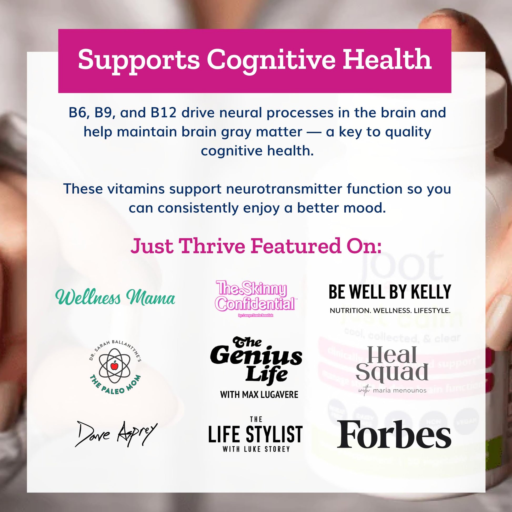 Just Thrive - Just Calm - Cortisol Manager - Calming, Memory, and Mood Support Supplement - Vegan, 30 Calm Capsules Just ThriveBuy Supplements Australia