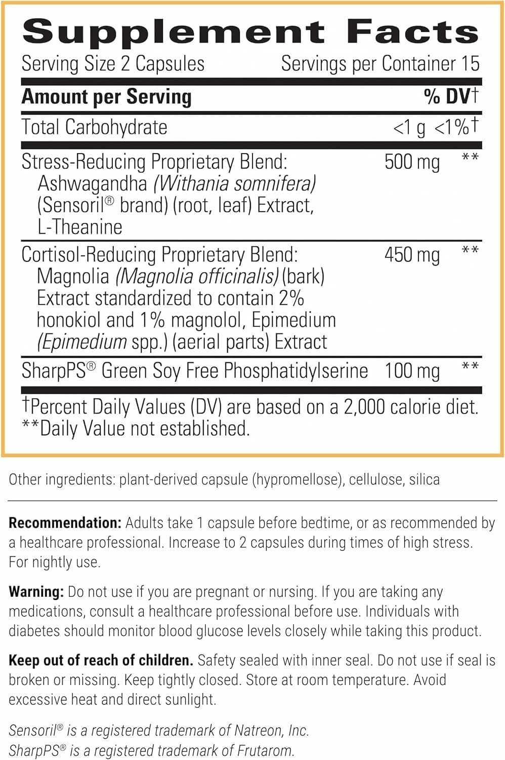 Integrative Therapeutics Cortisol Manager Allergen Free - Adrenal Health Support Supplement for Healthy Stress Response* - Vegan, Non-Dairy & Gluten-Free - 30 Capsules (15 Servings) Integrative TherapeuticsBuy Supplements Australia