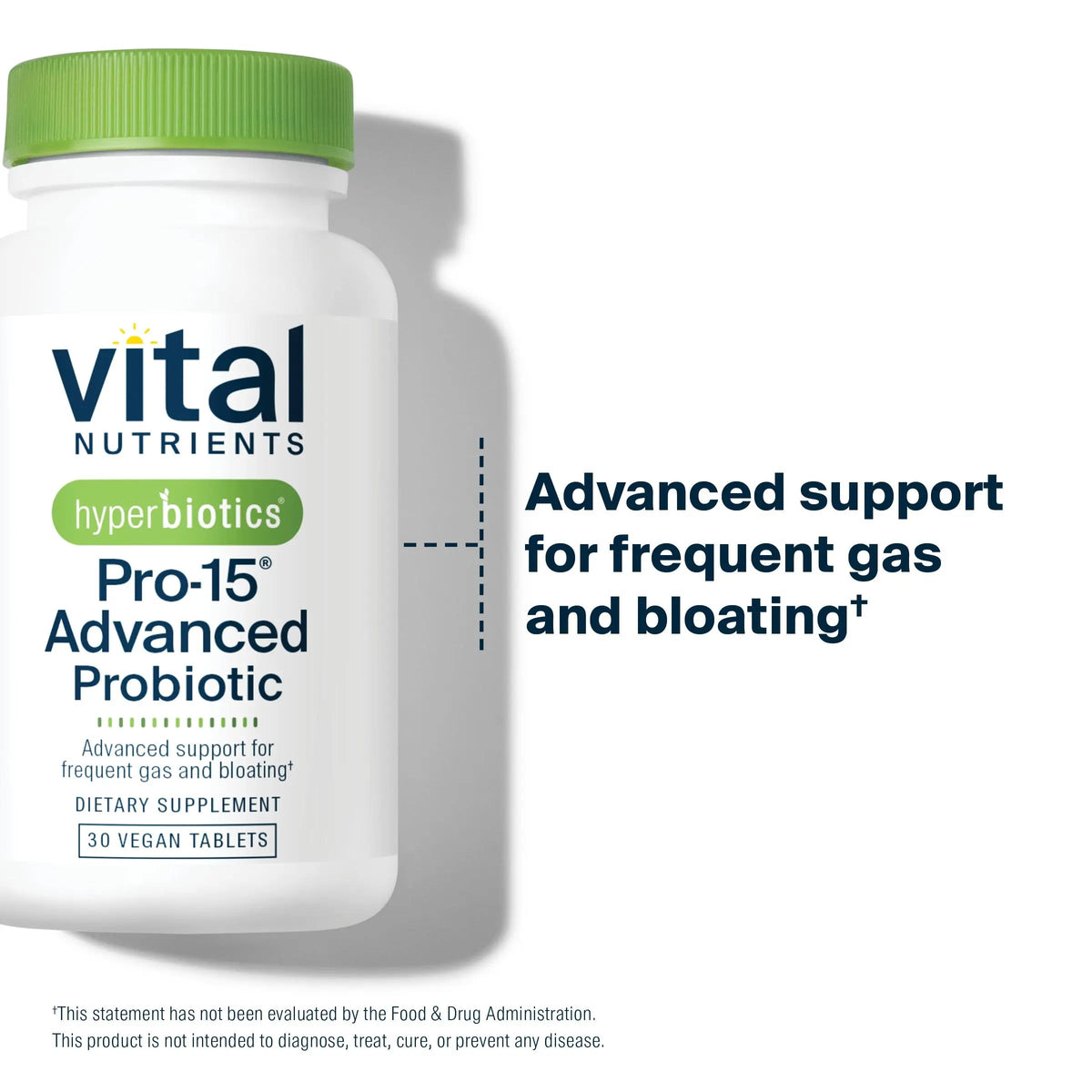 Hyperbiotics Vital Nutrients Pro-15 Advanced Probiotics for Women and Men | 15 Strains + Kiwifruit | Clinically Studied Daily Probiotics for Digestive Health, Gas, & Bloating | 30 Vegan Tablets HyperbioticsBuy Supplements Australia