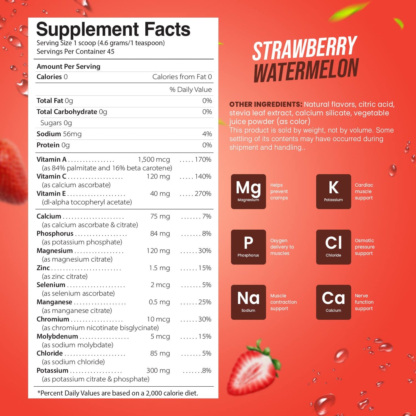 Electrolyte Powder - Refreshing Workout Recovery Electrolytes, Sugar Free, Gluten Free Pride Naturals, IncBuy Supplements Australia