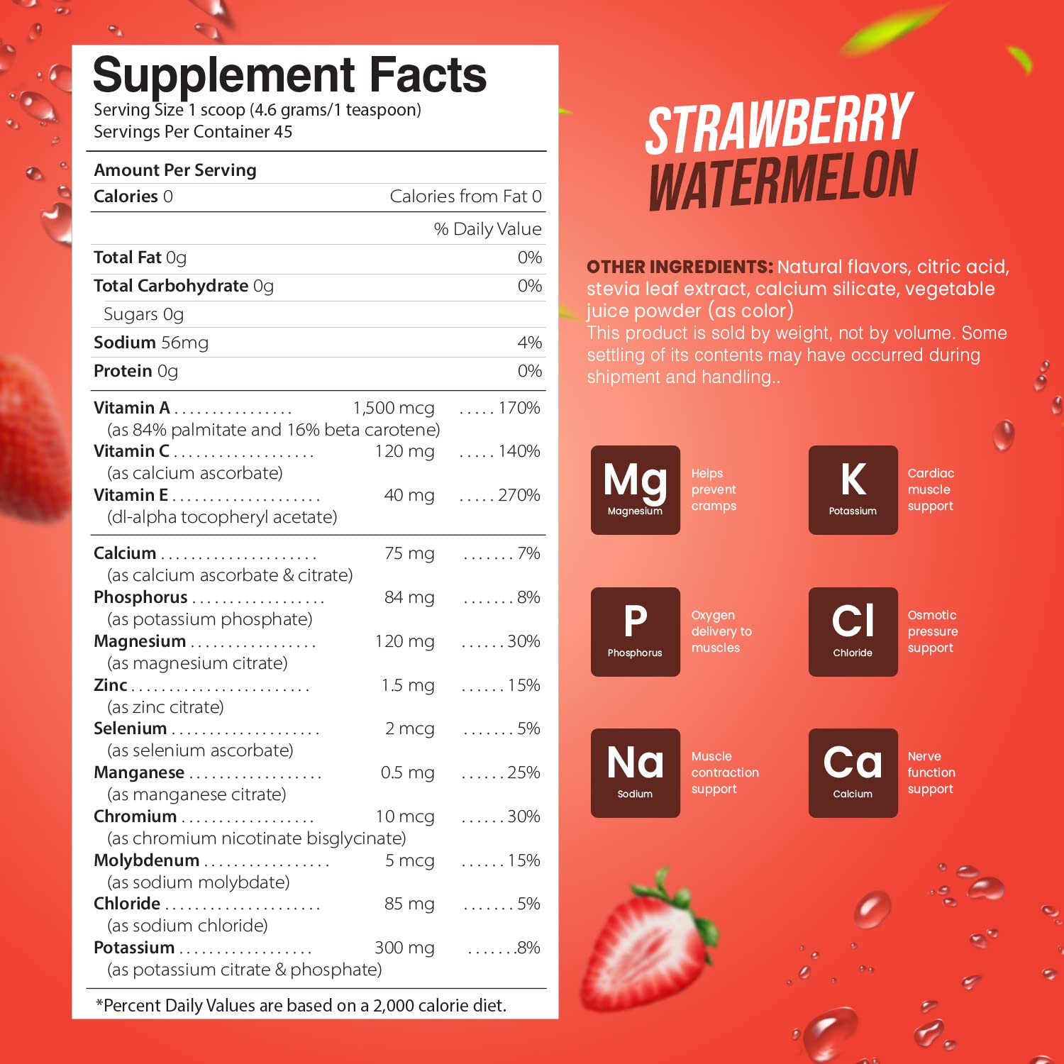 Electrolyte Powder - Refreshing Workout Recovery Electrolytes, Sugar Free, Gluten Free Pride Naturals, IncBuy Supplements Australia
