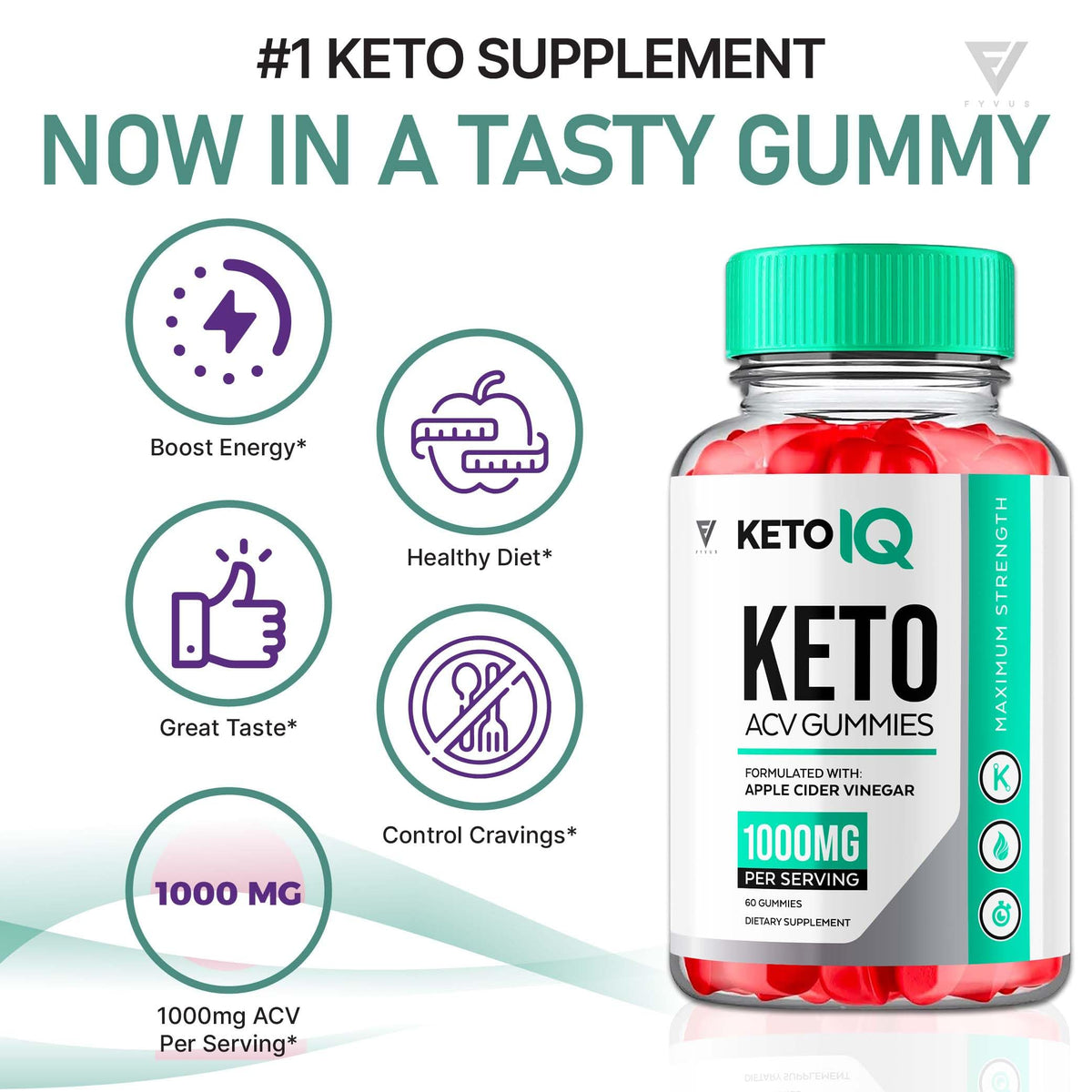 (3 Pack) Keto IQ KetoIQ Keto ACV Gummies, Keto IQ ACV Gummies Advanced Weight Loss FyvusBuy Supplements Australia
