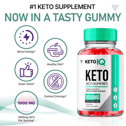 (3 Pack) Keto IQ KetoIQ Keto ACV Gummies, Keto IQ ACV Gummies Advanced Weight Loss FyvusBuy Supplements Australia