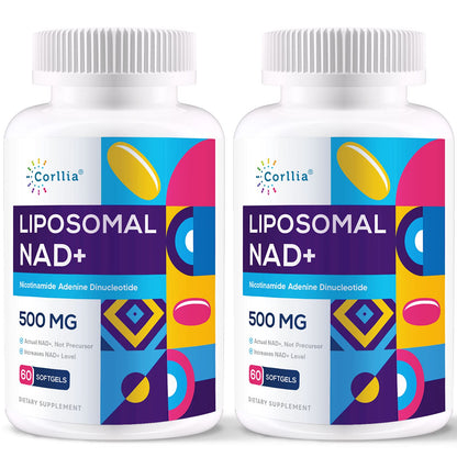 Liposomal NAD+ 500mg with TMG 250mg Softgels, Nicotinamide Riboside Alternative, Actual NAD+ Supplement, 120 Servings CorlliaBuy Supplements Australia