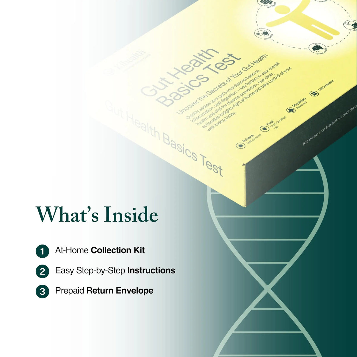KiHealth – Gut Health Basics Test – at-Home Stool Test for Digestion, Inflammation, and Microbiome Balance – at-Home Kit KihealthBuy Supplements Australia