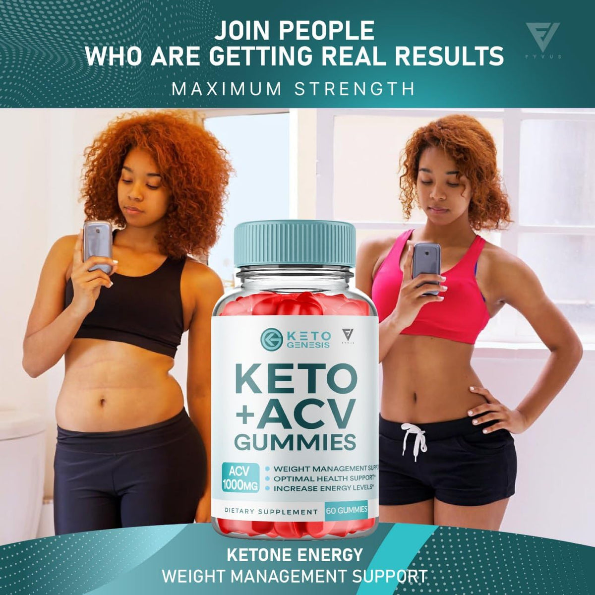 (2 Pack) Keto Genesis Keto ACV Gummies Advanced Weight Loss, Ketogenesis Keto FyvusBuy Supplements Australia