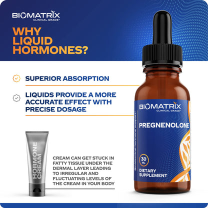 BioMatrix Pregnenolone 2.4 mg Per Dose, 1,200 mg Total (Equivalent to 3,000 mg of Oral BioMatrixBuy Supplements Australia
